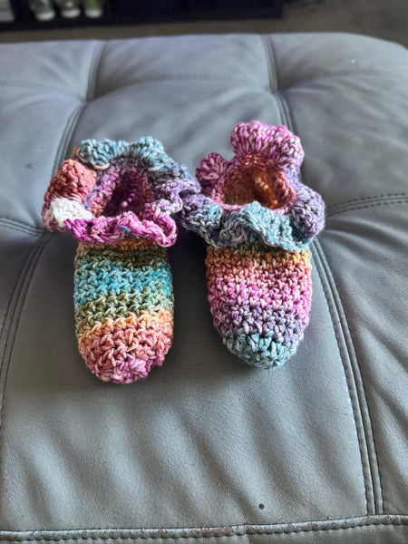 Multi-color Ruffle Footies