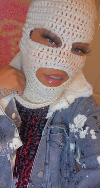 3-Hole Crochet Ski Mask